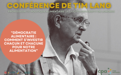 Tim Lang : héros de la démocratie alimentaire à Liège ce 10/12